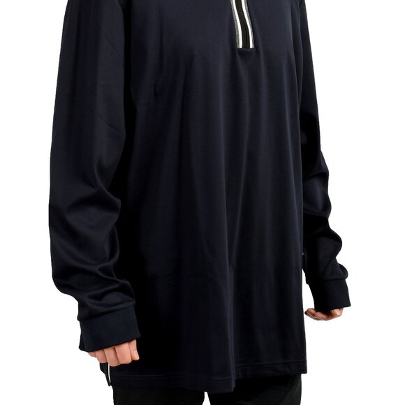 Hugo Boss Men's "B-Tenore 11" Blue 1/3 Zip Pullover Sweater US 4XL IT 60 - Picture 2 of 7